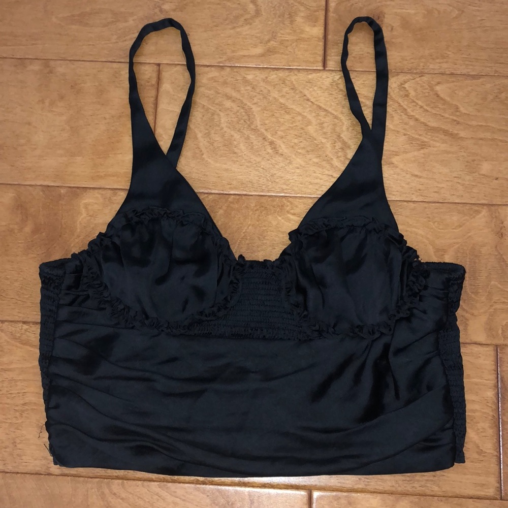 Satin Crop Top